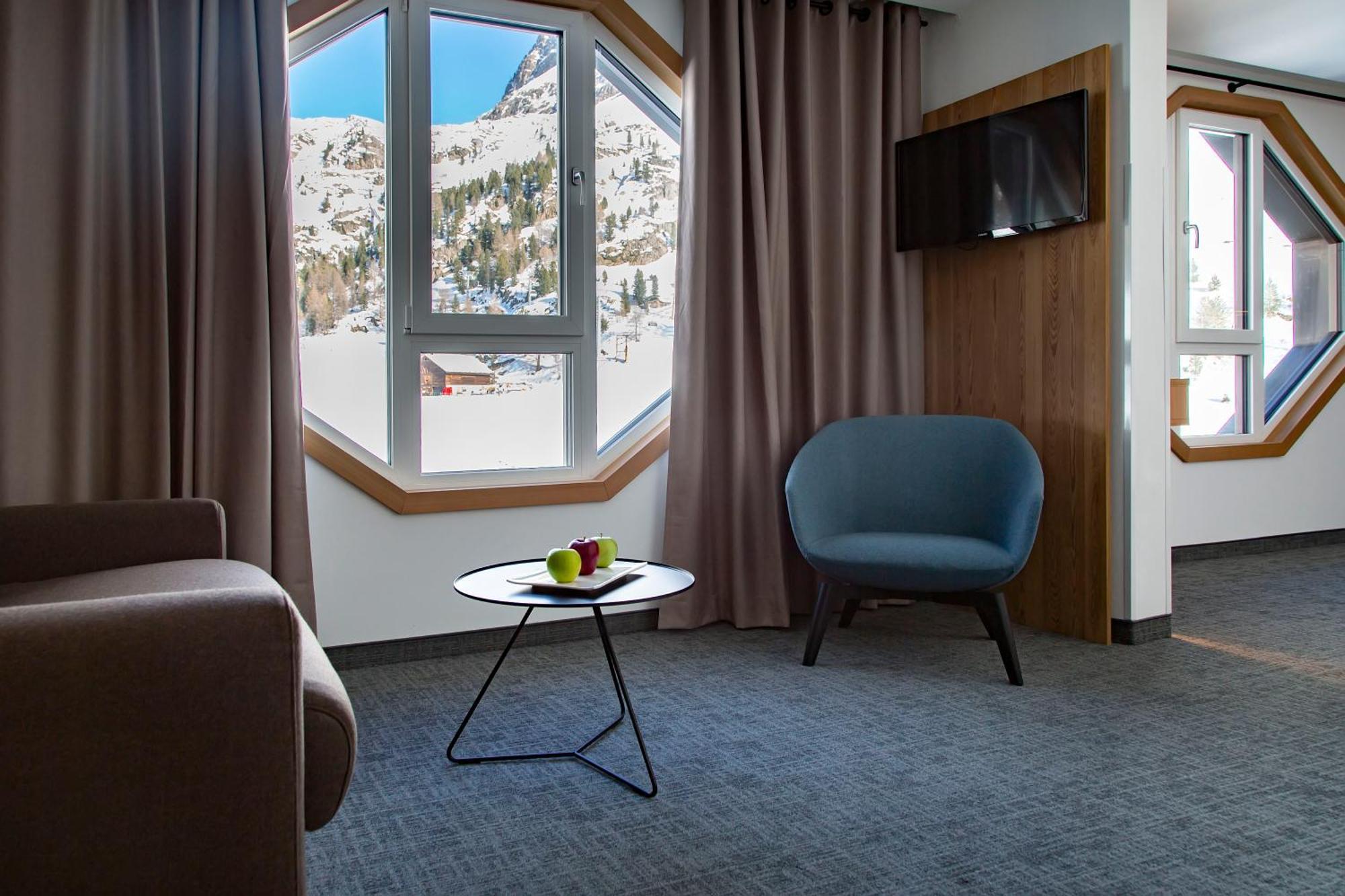 Blu Hotel Senales Zirm-Cristal Kurzras Zimmer foto